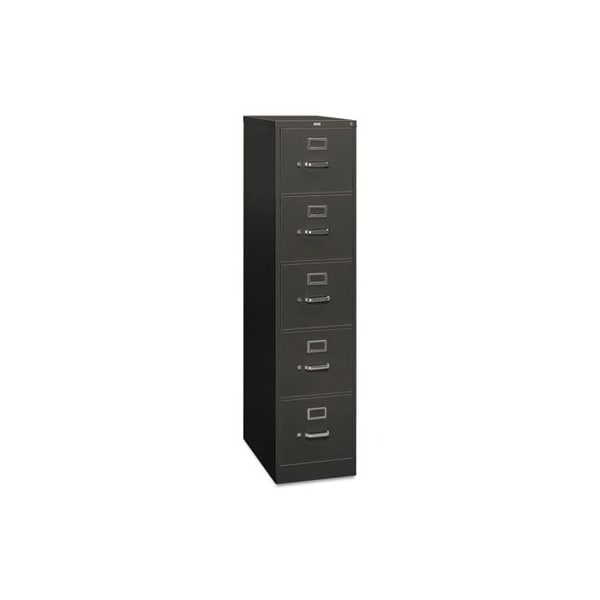 HON, 310 SERIES FIVE-DRAWER FULL-SUSPENSION FILE, LETTER, 15W X 26.5D X 60H, CHARCOAL